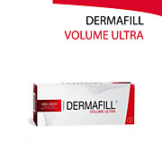DERMAFILL VOLUME ULTRA – препарат высокой вязкости, биодеградирующий неживотного происхождения на основе очищенной гиалуроновой кислоты. У этого филлера более длительный период рассасывания. Применяется для разглаживания глубоких морщин: глубокие складки,